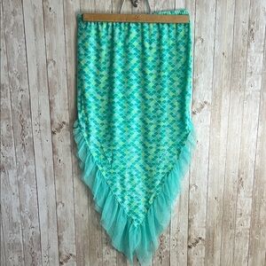 10/$20 *️⃣ Wonder Nation Mermaid Aqua Patterned Skirt with Tulle Hem